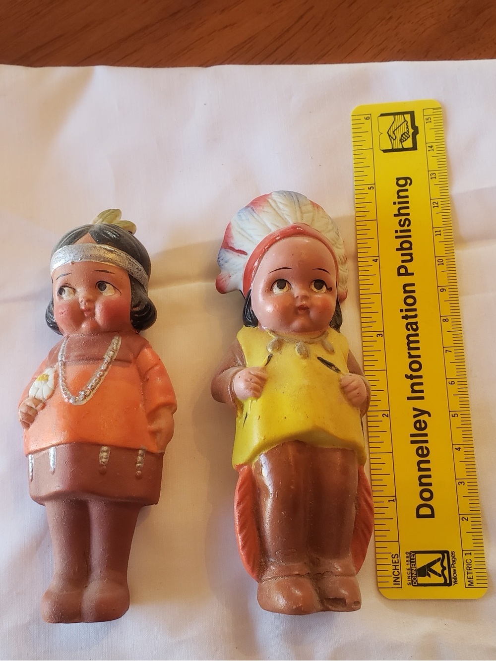Vintage American Indian Dolls Japan Porcelain Bisque early 1900’s Rare